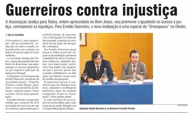 ASSOCIAÇÃO JUSTIÇA PARA TODOS - AJPT
